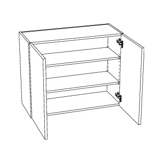 VÄGGSKÅP HÖJD 640MM STOMME UTAN GÅNGJÄRN