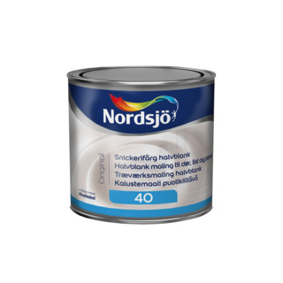 SNICKERIFÄRG ORG HALVB BW 0,5L HALVBLANK NORDSJÖ