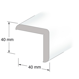 HÖRNLIST 40X40 MM 250 CM VIT