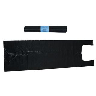 KNYTSÄCK SVART 125L 8ST