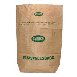 SOPSÄCK I PAPPER (ENBLADIG) MED INVÄNDIG PLASTSÄCK