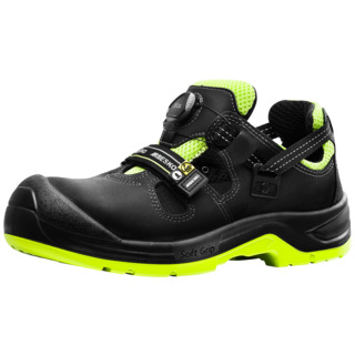 SKYDDSSKO 929  SVART/LIME 38 ARBESKO