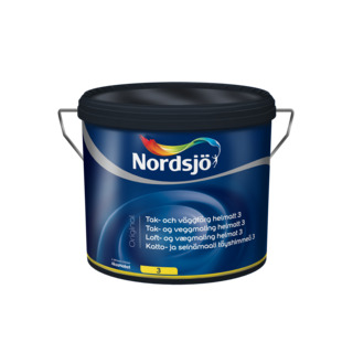 TAK&VÄGGFÄRG NORDSJÖ ORIGINAL HELMATT 3 BW INOMHUS 10L