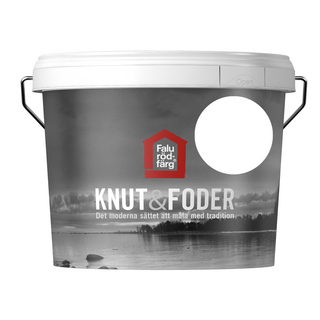 FALU RÖDFÄRG KNUT&FODER VIT 3L