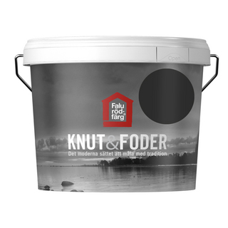 FALU RÖDFÄRG KNUT&FODER SVART 3L