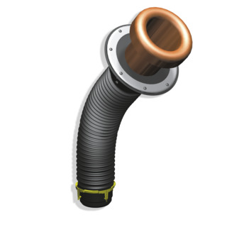 KRAGRÖR+UNDERDEL T-RÖD T AVLOPPSLUFTARE BETONG