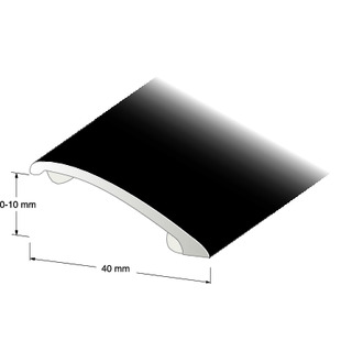 NIVÅLIST 0-10MM SVARTEL 200CM