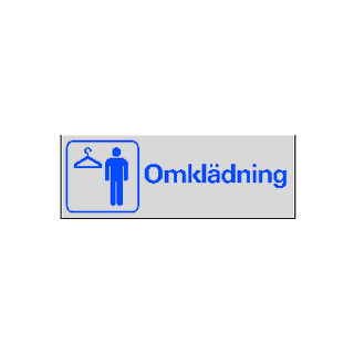 SYMBOLSKYLT OMKLÄDNING HERR