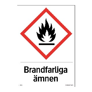 SKYLT 33-0614, 33-1314 KEMISKA ÄMNEN BRANDFARLIGA ÄMNEN