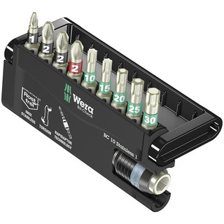 BITSKASSETT - MED ROSTFRIA BITS WERA BC 10/9 SB