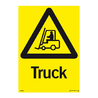 VARNINGSSKYLT TRUCK