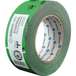 BYGGFOLIETEJP MULTI 50MMX25M STOKSEAL FLEXIBEL GRÖN (12)ARM