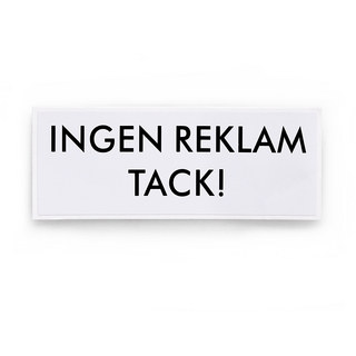 DEKAL 796 INGEN REKLAM VIT SB
