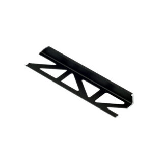 KAKELLIST RAK ALU SVARTELOXERAD MATT 10MM 2,5M