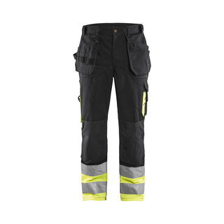 VARSELBYXA HANTVERK 1529 1370 SVART/VARSELGUL