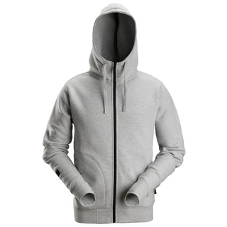HOODIE FULL ZIP AW GRÅMELERAD