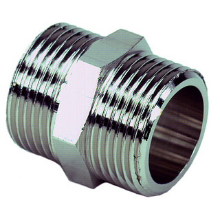 METALLRÖRDEL R10 DUBBELNIPPEL