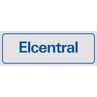 SYMBOLSKYLT ELCENTRAL
