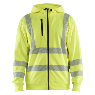 LUVTRÖJA 3565 2538 FULL-ZIP VARSELGUL