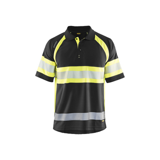 PIKÉTRÖJA 3338 1051 UV-SKYDDAD VARSEL SVART/VARSELGUL L