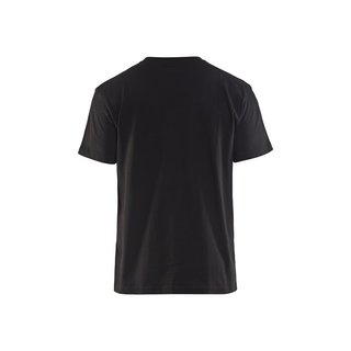 T-SHIRT 3379 1042 VARSEL SVART/GUL S