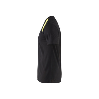 T-SHIRT SVART/VARSELGUL