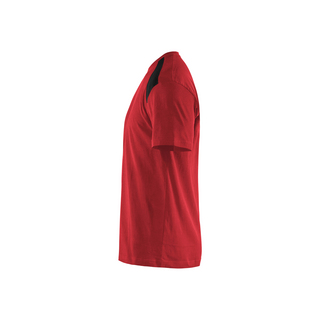 T-SHIRT 3379 1042 RÖD/SVART XXL
