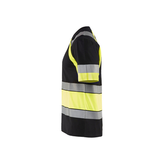 T-SHIRT 3421 1030 SVART VARSELGUL L