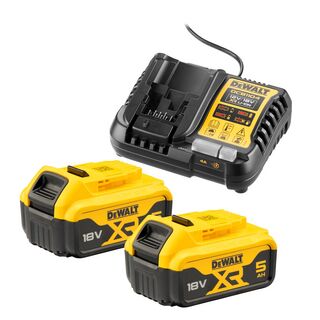 BATTERIKIT 18V DCB1104P2-QW 2X5,0 AH 1XDCB1104 LADDARE