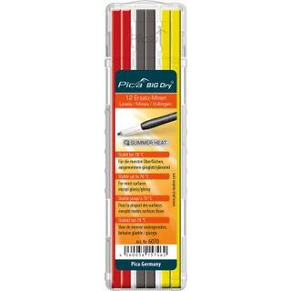 STIFT BIG-DRY VÄRMEBESTÄNDIG RÖD/VIT/GRÅ 12ST