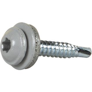 MONTAGESKRUV ROSTFRI BRICKA SILVER RAL9006 4,2X25 20ST