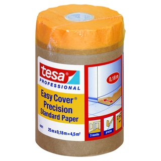 MASKERINGSPAPPER EASY COVER PRECISION TESA 180MM 25M