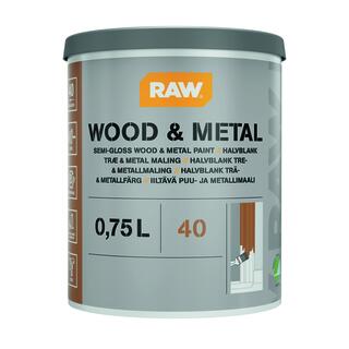 RAW TRÄ- & METALLF GL 40 0,75L LACKFÄRG 0500 0,75L