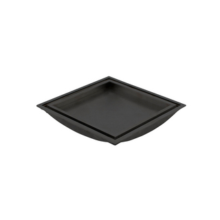 GOLVBRUNNSSIL TILE IN AISI 304 BLACK SVARTLACKAD 147X147MM