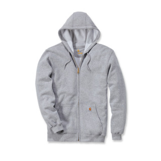 HOODIE ZIP GRÅ XL