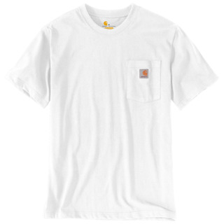 T-SHIRT M. BRÖSTFICKA VIT L