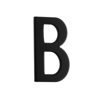 BREVLÅDEBOKSTAV B SVART ROSTFR. STÅL
