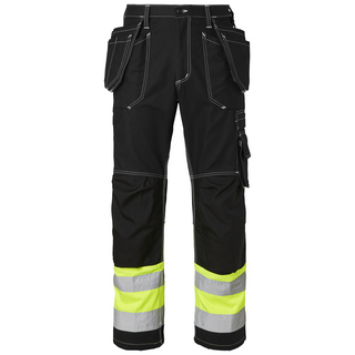HANTVERKSBYXA 2515 KLASS1 SVART/GUL