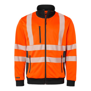 TRÖJA VARSEL MED DRAGKEDJA ORANGE