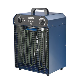 VÄRMEFLÄKT 9KW RAPTOR SVART