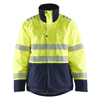 VINTERJACKA 4517 1534 MULTINORM VARSELGUL/MARINBLÅ