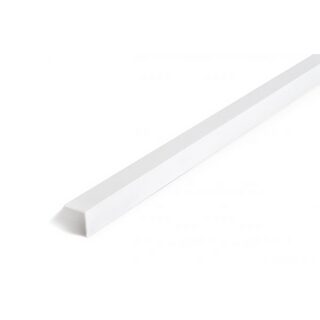 HÖRNSKYDD 25X25MM VIT 270CM HÅRDPLAST 1MM SJÄLVHÄFTANDE