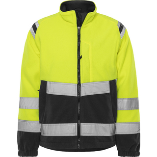 FLEECEJACKA VARSEL 4041 FE VARSELGUL/SVART