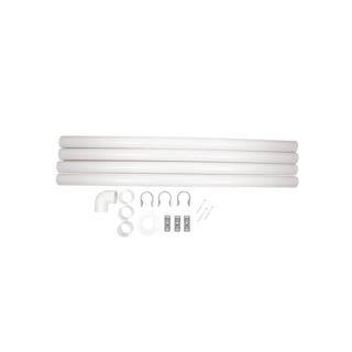 VENTILATIONSSATS TINY 4M RÖR INKL SKARV&FÄSTEN