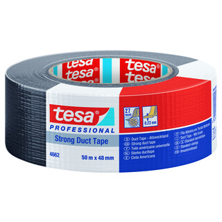 VÄVTEJP 4662 TESA STARK SVART 50M X 48MM