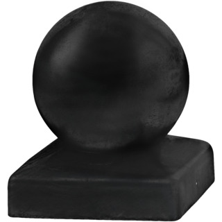 STOLPLOCK MED KNOPP SVART