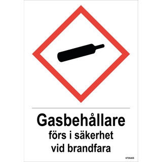 SKYLT UNIGRAPHICS GASBEHÅLLARE