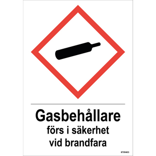 SKYLT UNIGRAPHICS GASBEHÅLLARE