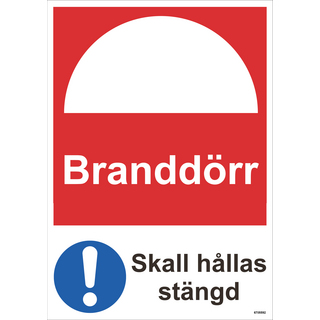 SKYLT UNIGRAPH BRANDDÖRR SKA