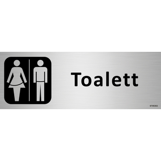 SKYLT UNIGRAPHICS TOALETT DAM